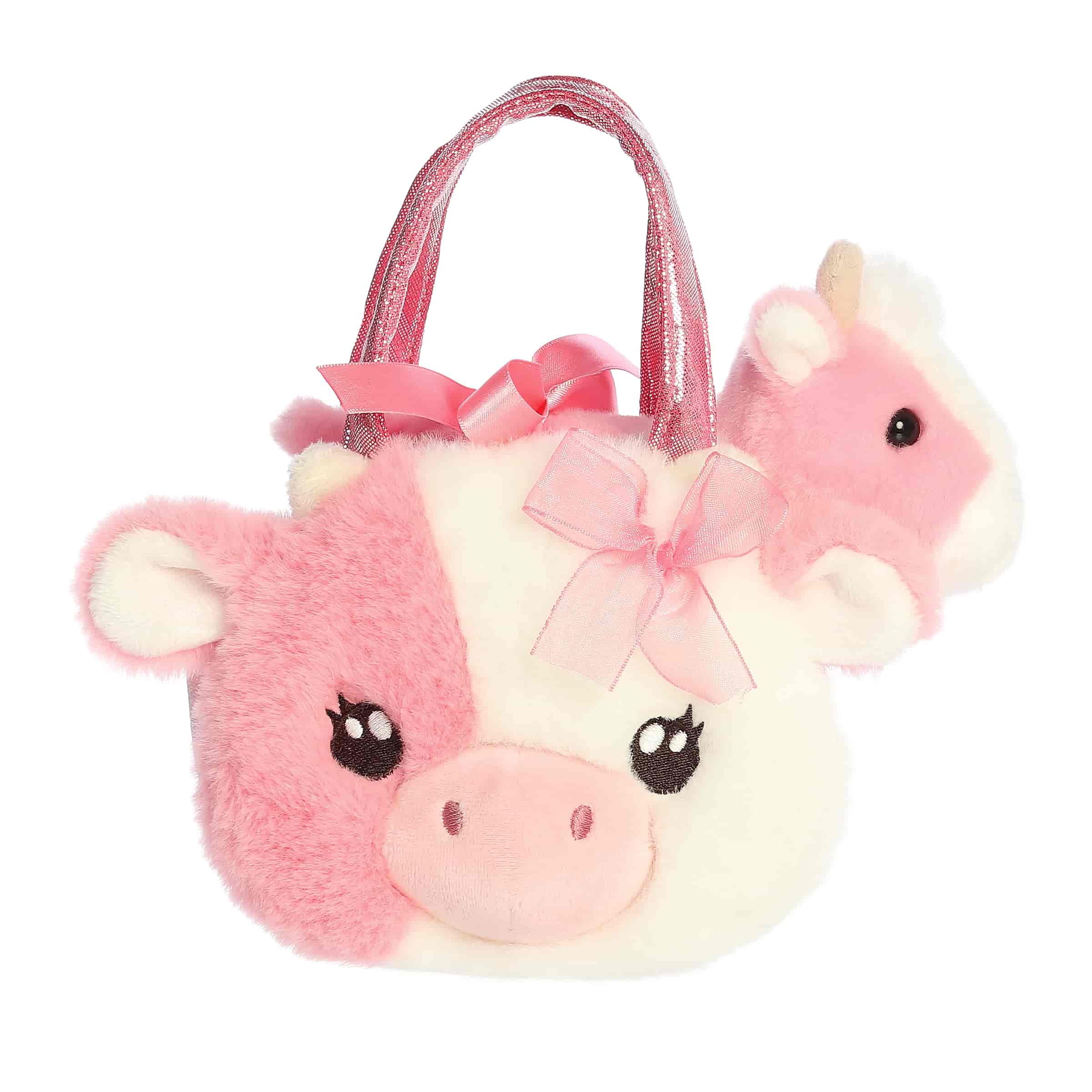 Aurora® - Fancy Pals™ - Fuzzy Face™ - 8" Strawberry Cow