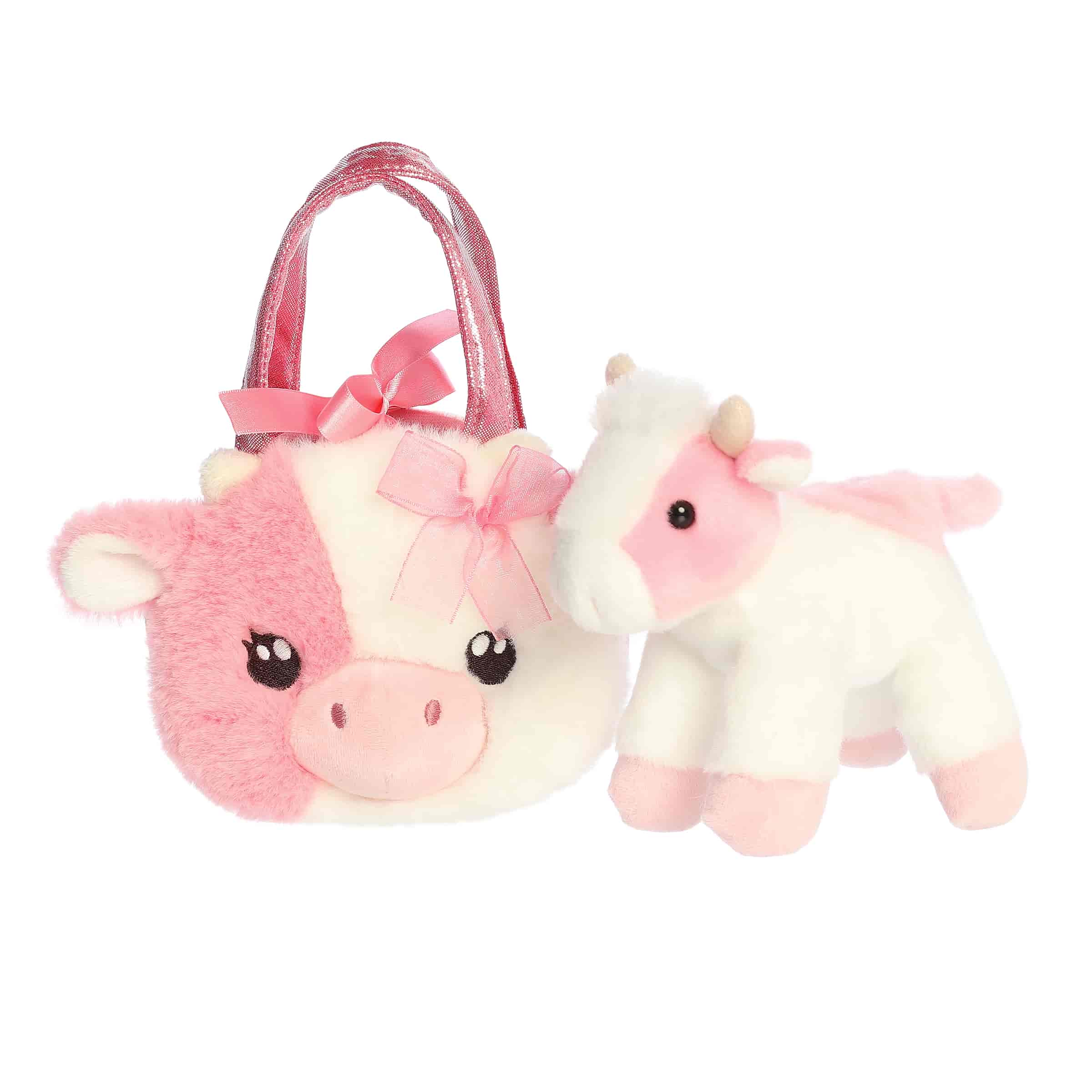 Aurora® - Fancy Pals™ - Fuzzy Face™ - 8" Strawberry Cow