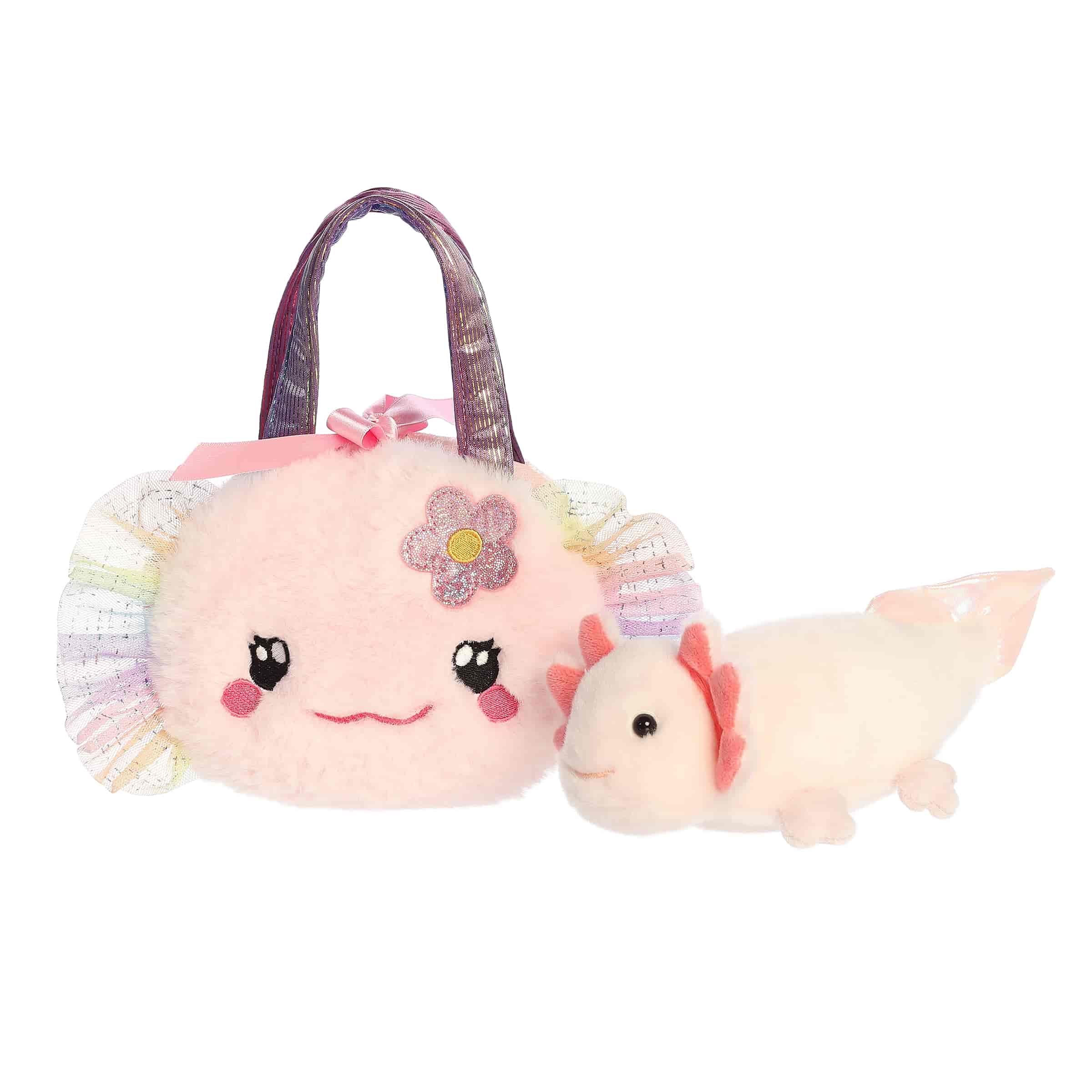 Aurora® - Fancy Pals™ - Fuzzy Face™ - 8.5" Rainbow Axolotl