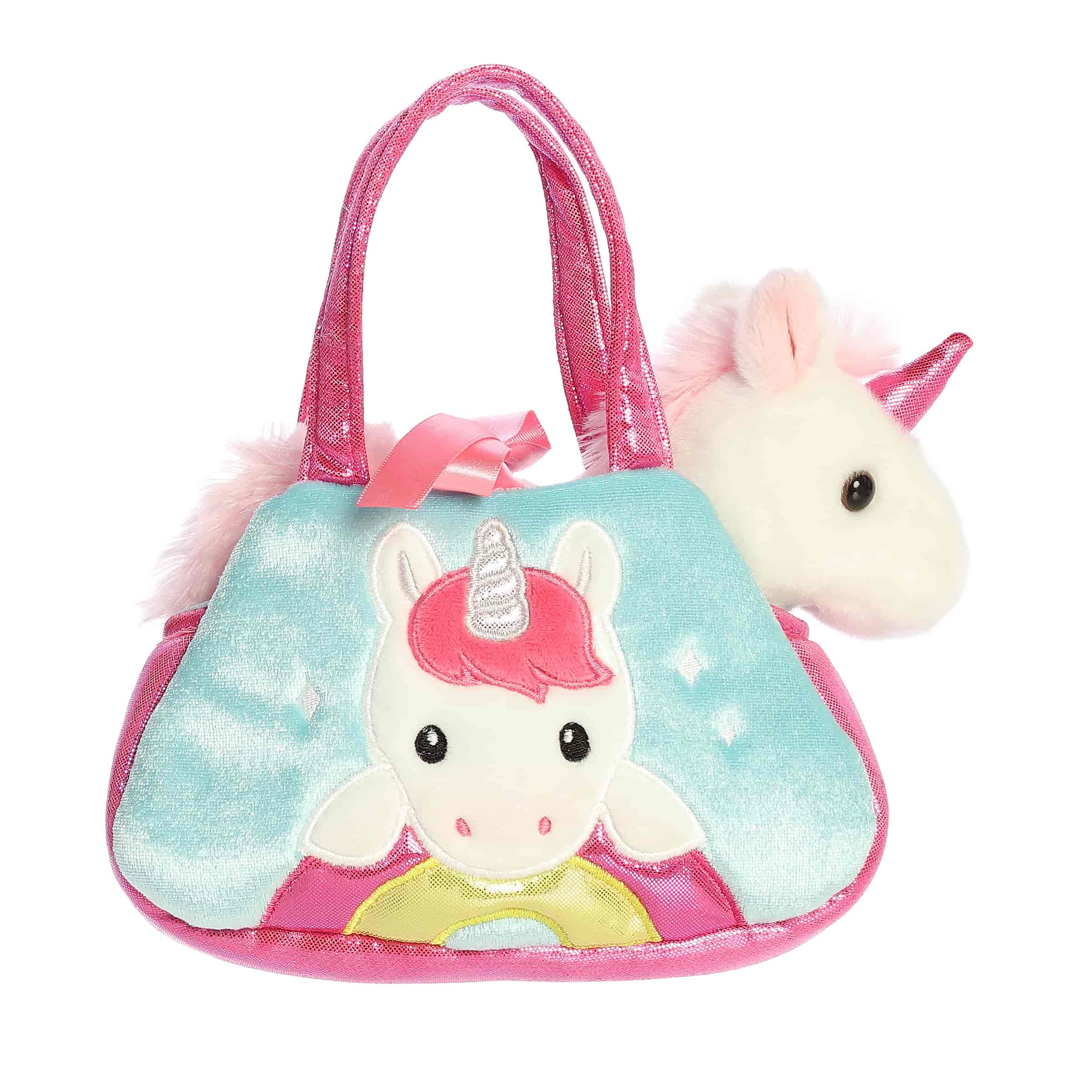 Aurora® - Fancy Pals™ - Peek-A-Boo™ - 8" Unicorn On Rainbow