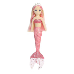 Celestial Sparkles - Sunny mermaid from Sea Sparkles, with vivid pink hair and a sparkling starry tail