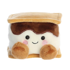 Toastee Smore plush from Palm Pals, marshmallow with chocolate and graham hat, cozy