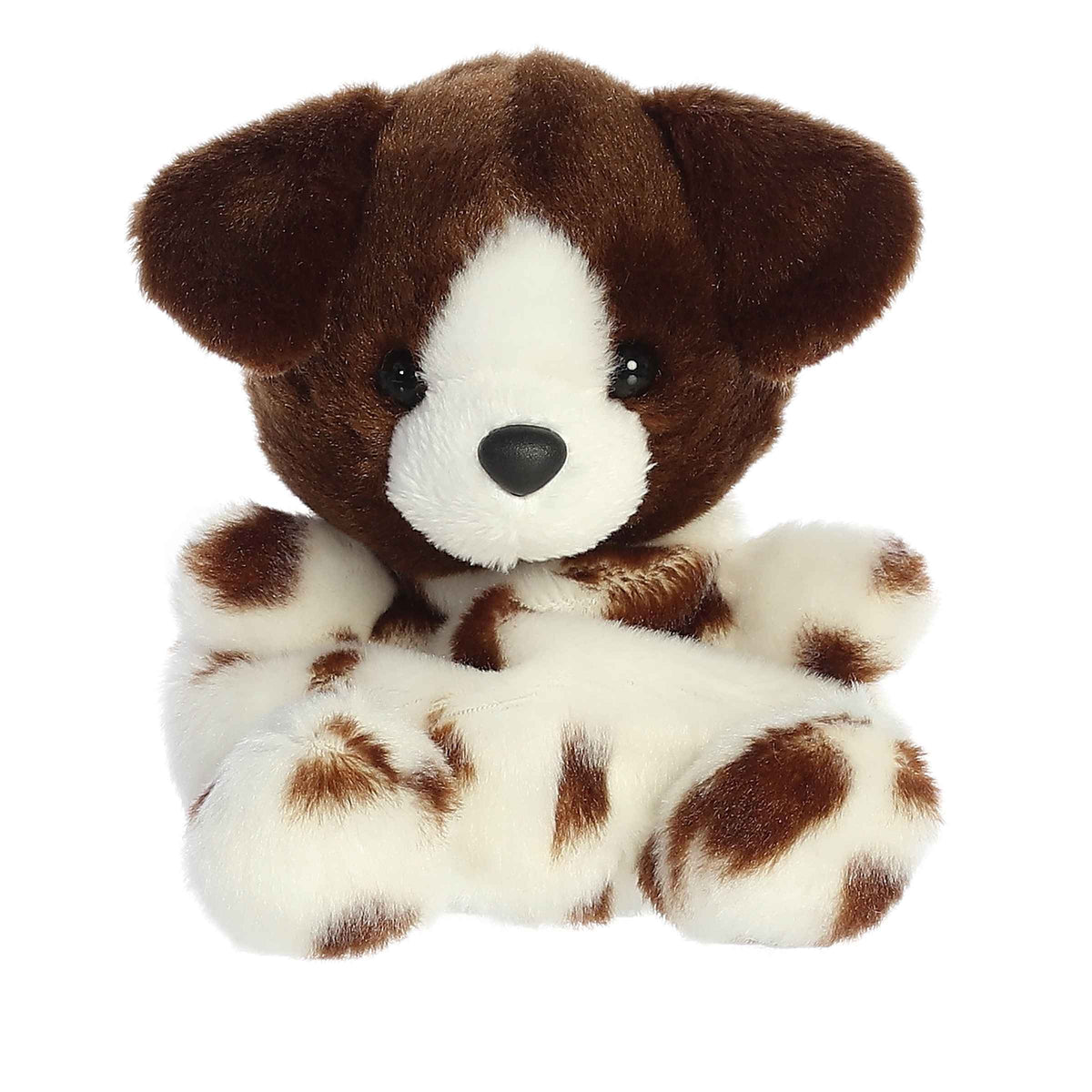 Freckles German Short Hair Pointer dog plush from Palm Pals, chocolate-brown patches, ready for action