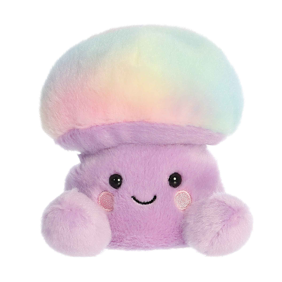 Lunette Mushroom plush from Palm Pals, purple stalk with ombre pink mushroom cap