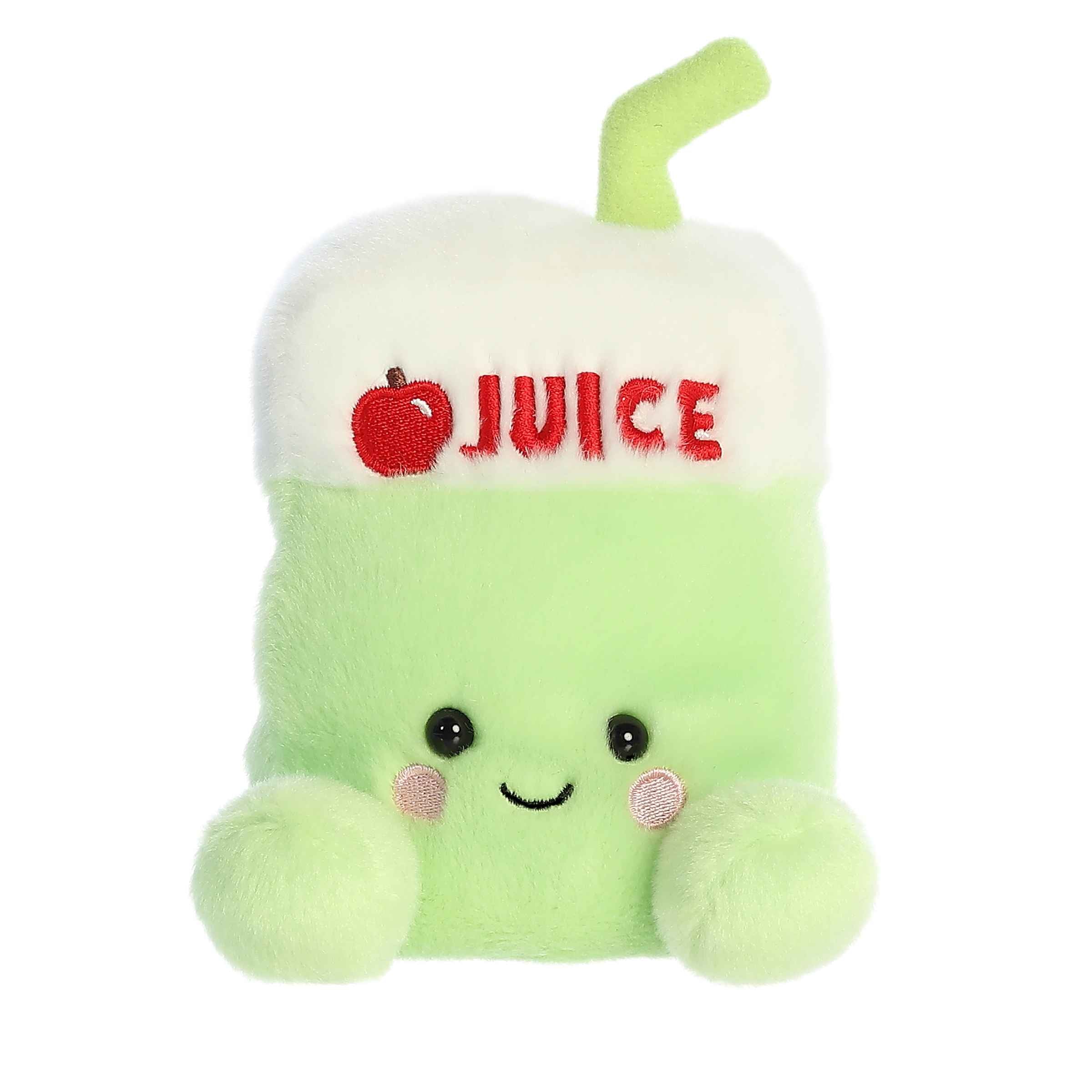 Sippy Apple Juice plush from Palm Pals, apple-green with red apple top