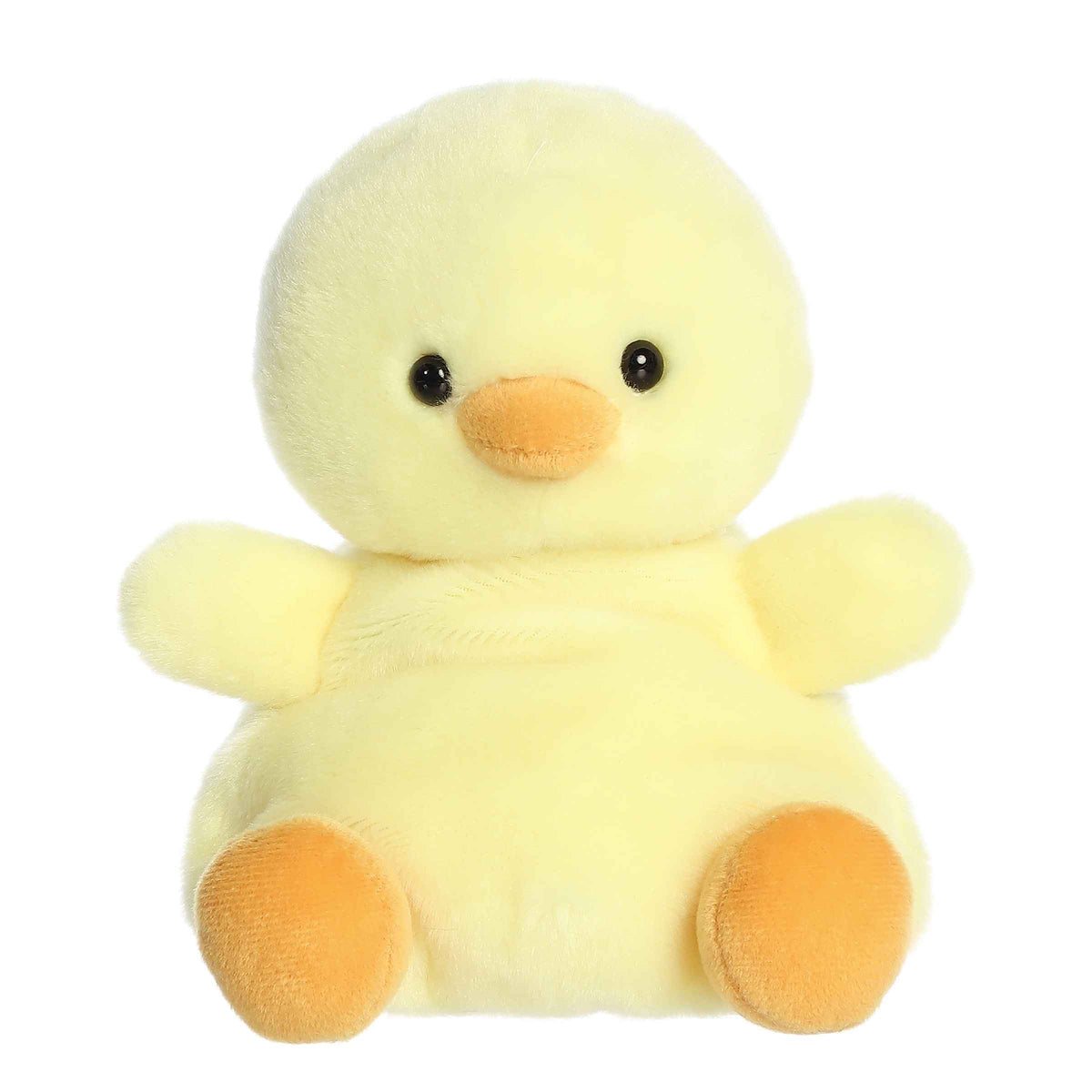 Larger plush toy of a pale yellow chick in the Palm Pals collection, with a fluffy body and a friendly face.