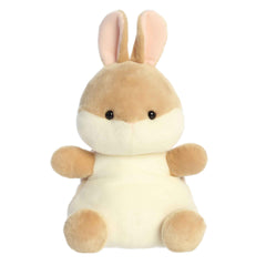 Larger plush toy of a beige bunny in the Palm Pals collection, with pink inner ears