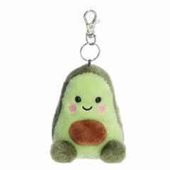 Airy Avocado clip-on plush, soft green with cute stone core, perfect for avocado enthusiasts