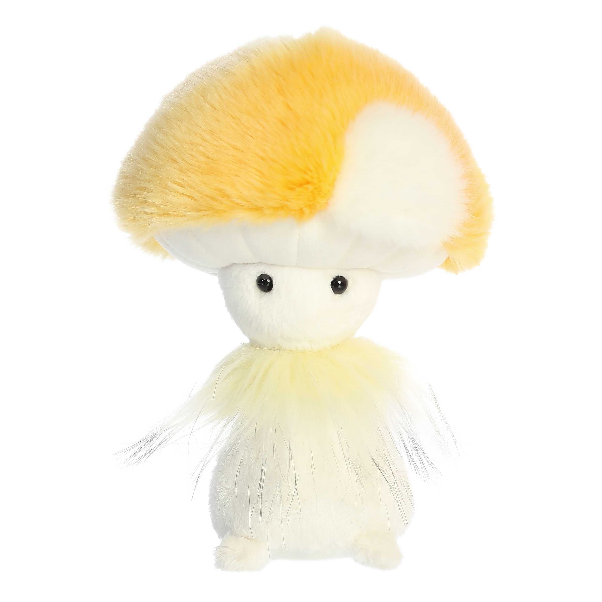 Honey mushroom plush from Fungi Friends, featuring a golden cap and cuddly body, ideal as a magical playmate