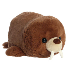William Walrus plush from Spudsters, potato-shaped with soft brown fur and tusks