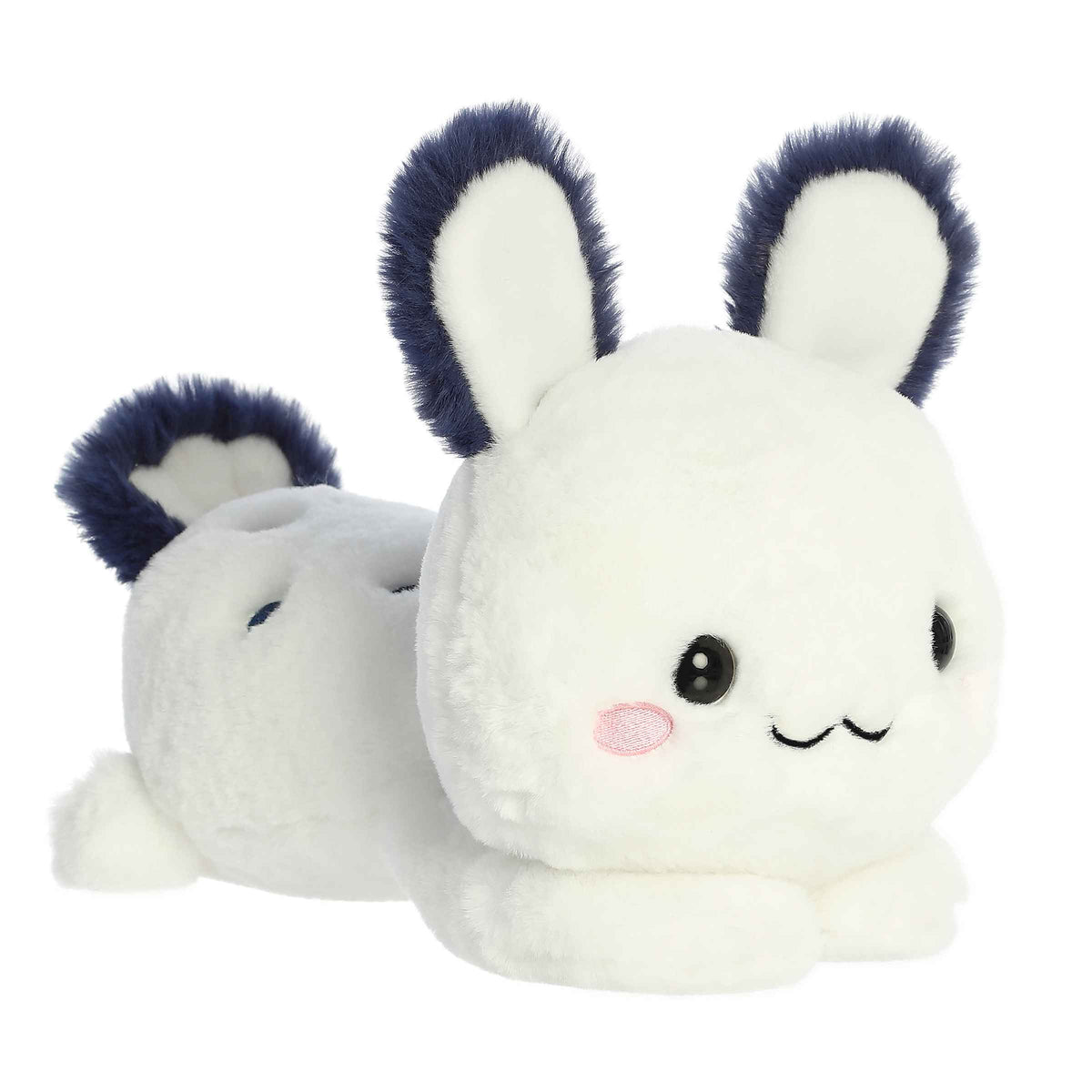 Sonny Sea Bunny plush from Too Cute Collection, white and navy, cloud-soft fabric