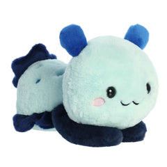 Seela Sea Slug plush from Too Cute Collection, blue and white, soft texture, friendly face