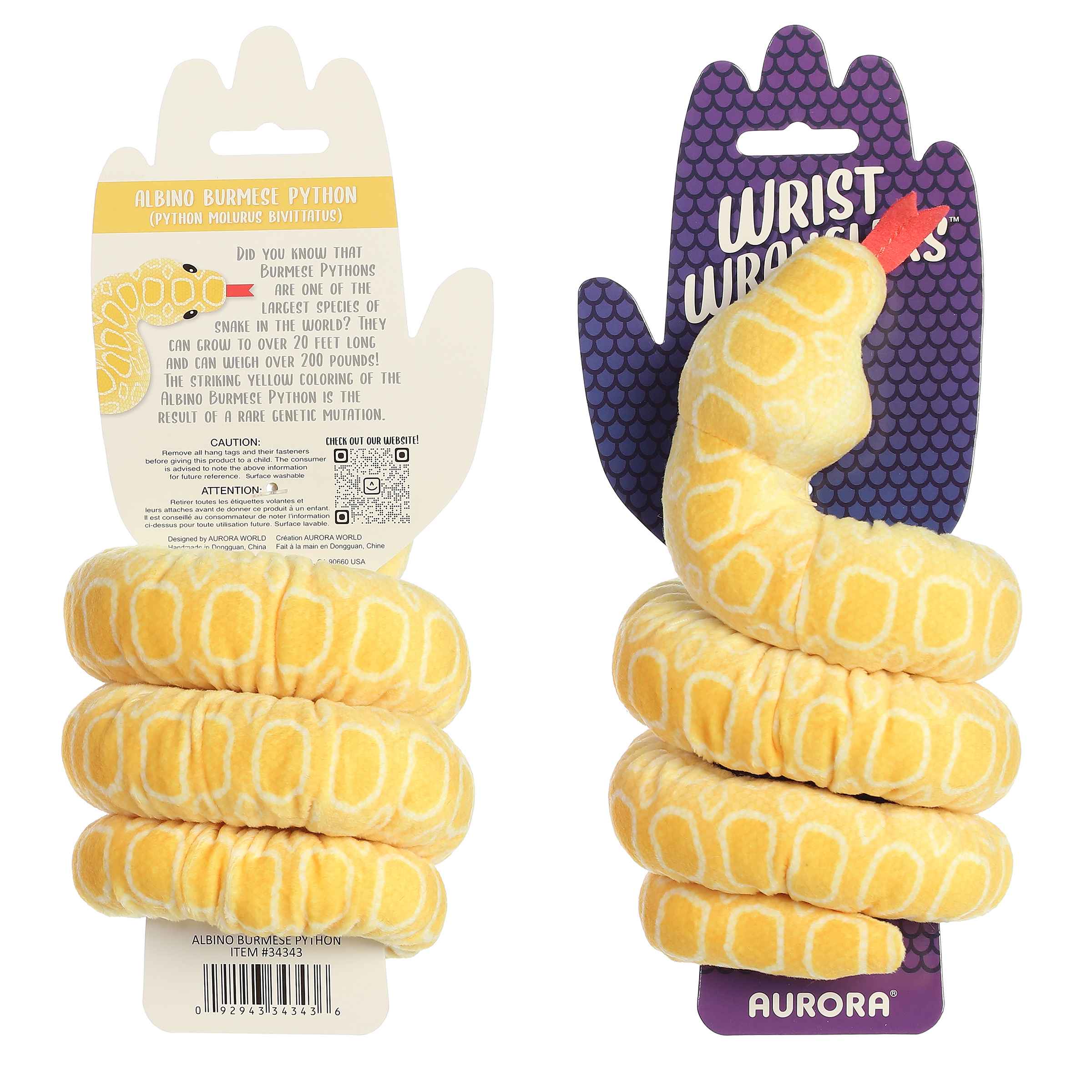 Aurora® - Snake - Wrist Wranglers™ - Albino Burmese Python