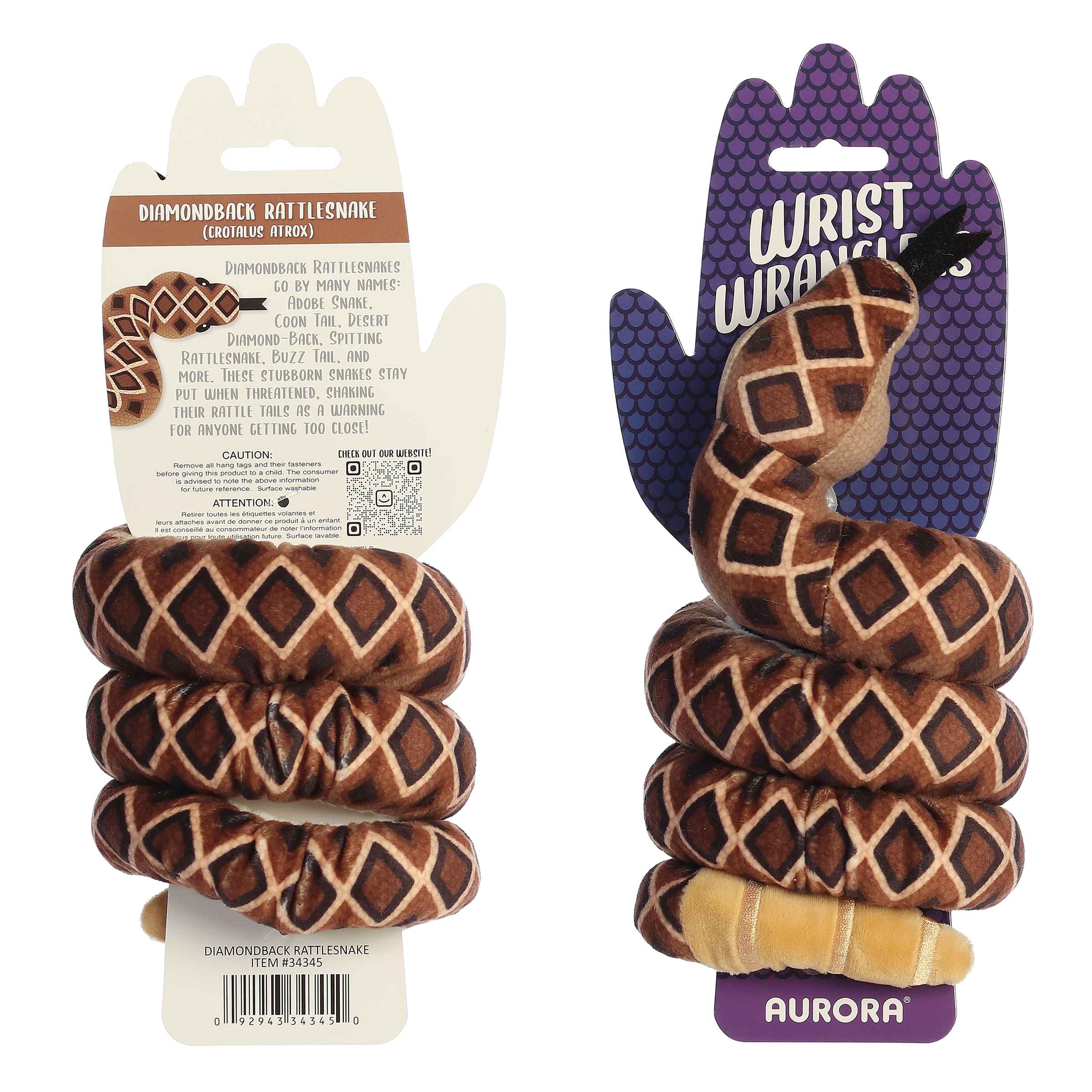 Aurora® - Snake - Wrist Wranglers™ - Diamondback Rattlesnake