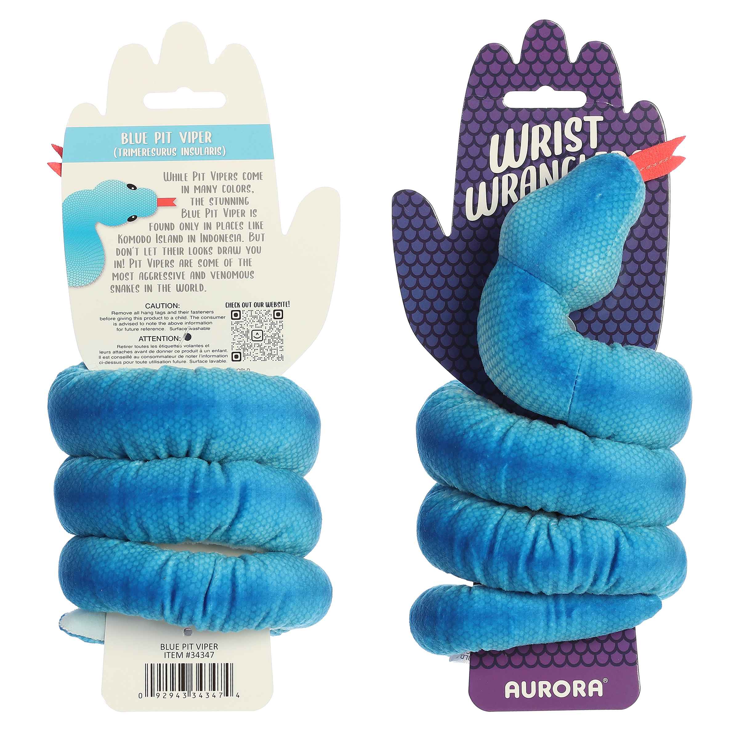 Aurora® - Snake - Wrist Wranglers™ - Blue Pit Viper