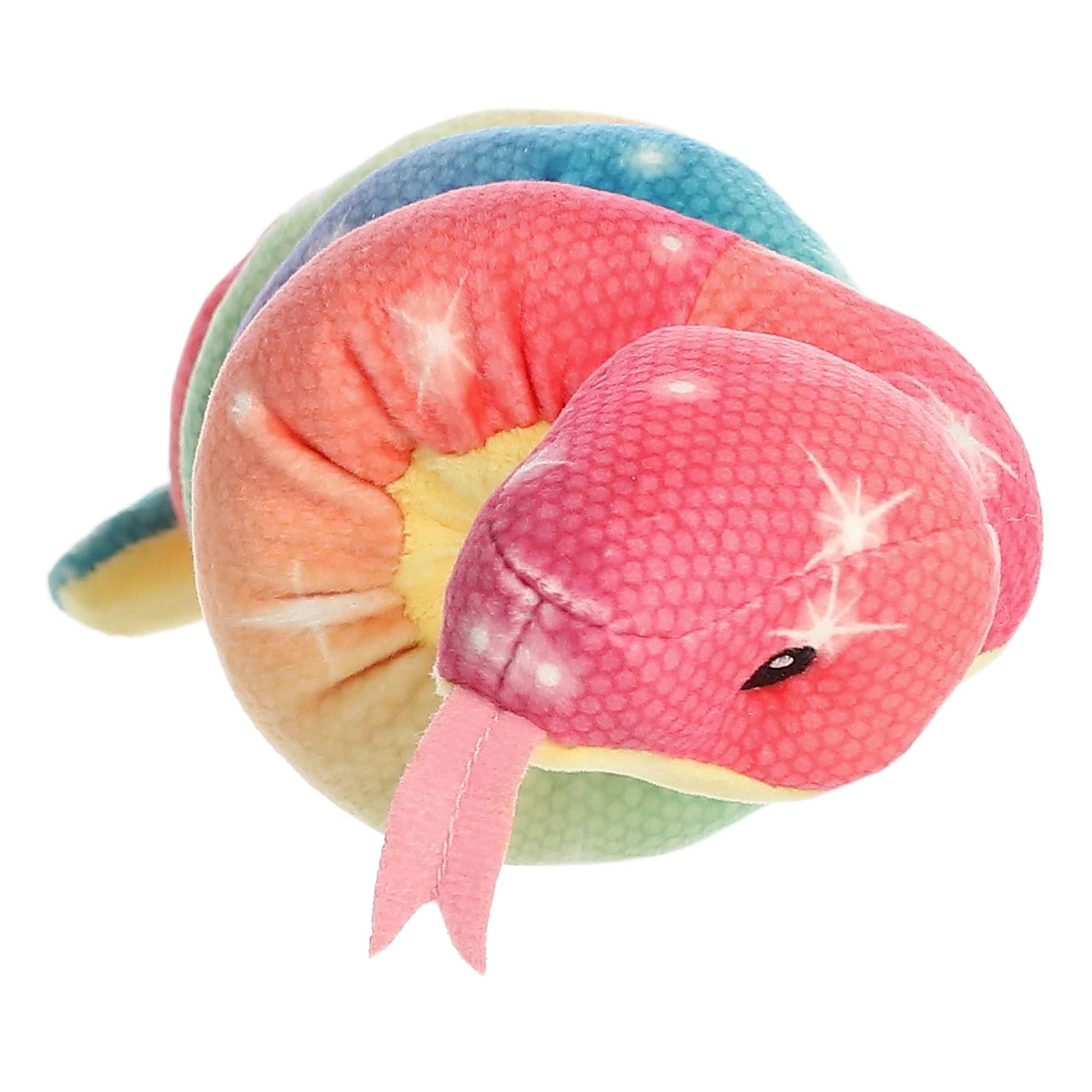 thumbnail image 2 of Aurora Rainbow Dreams Snake Stuffed Animal - Stretchy Wrist Wrangler Plush Toy With Animal Facts 2 of 13