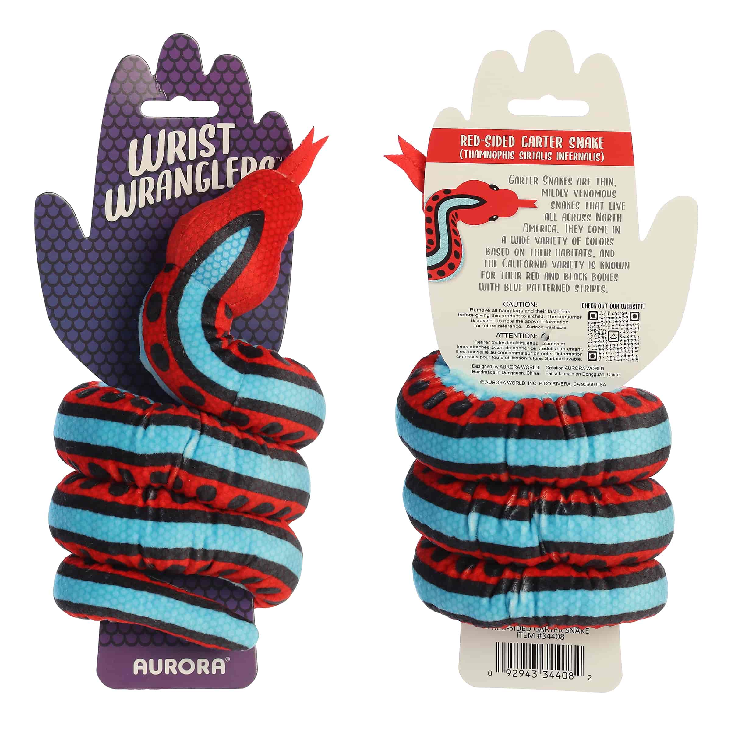 Aurora® - Wrist Wranglers™ - Red-Sided Garter Snake