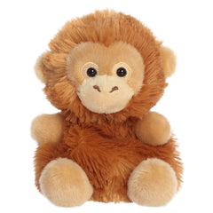 An orangutan plush toy from Aurora with fluffy orange fur, a sweet embroidered face, and a rounded body.