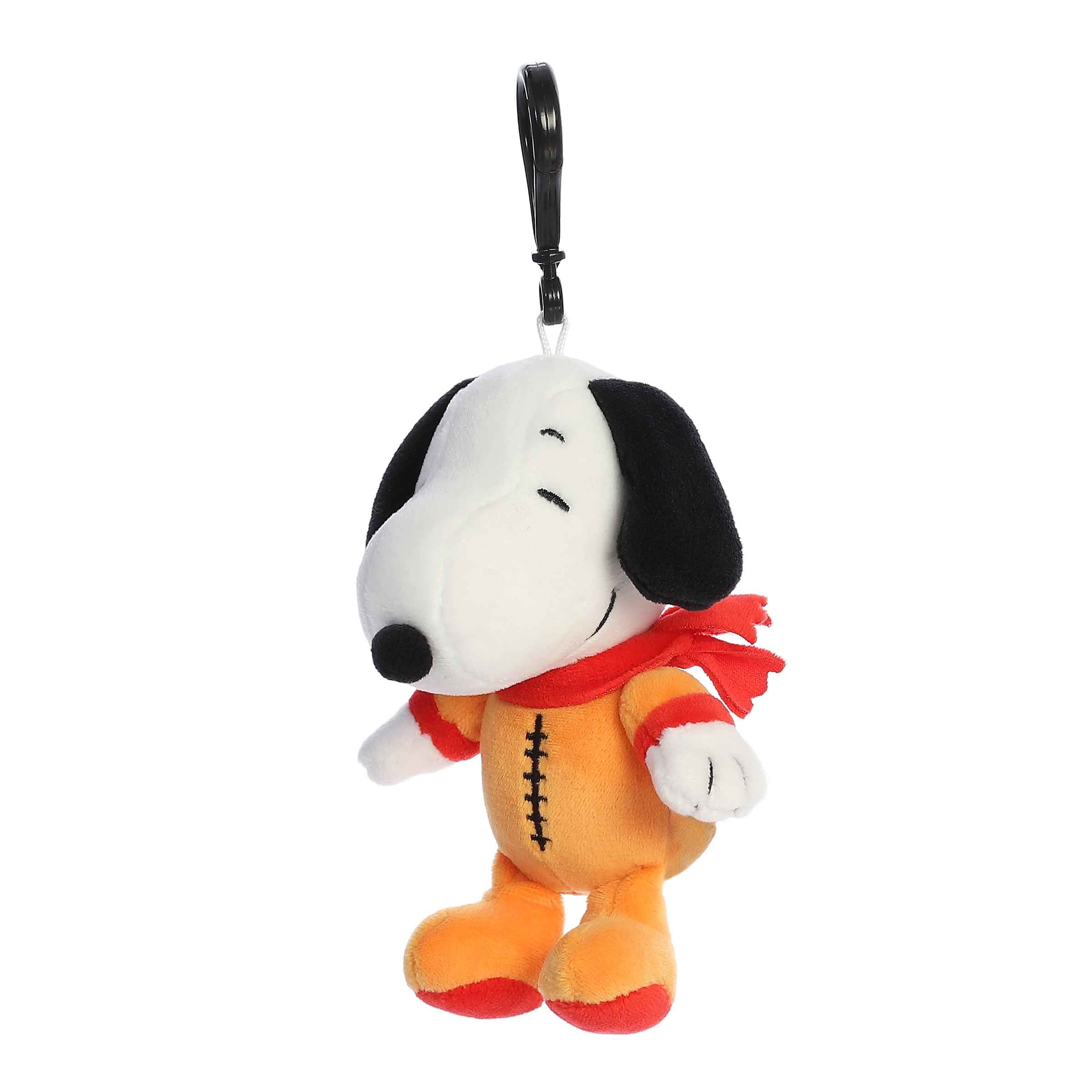 Astronaut Snoopy keychain from Peanuts by Aurora in an orange suit, durable and delightful, for space fans