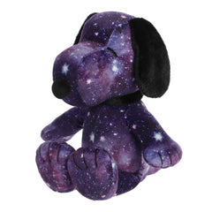 Spaced Out Snoopy plush with galaxy pattern from the Peanuts plush collection, ideal for Peanuts and space enthusiasts