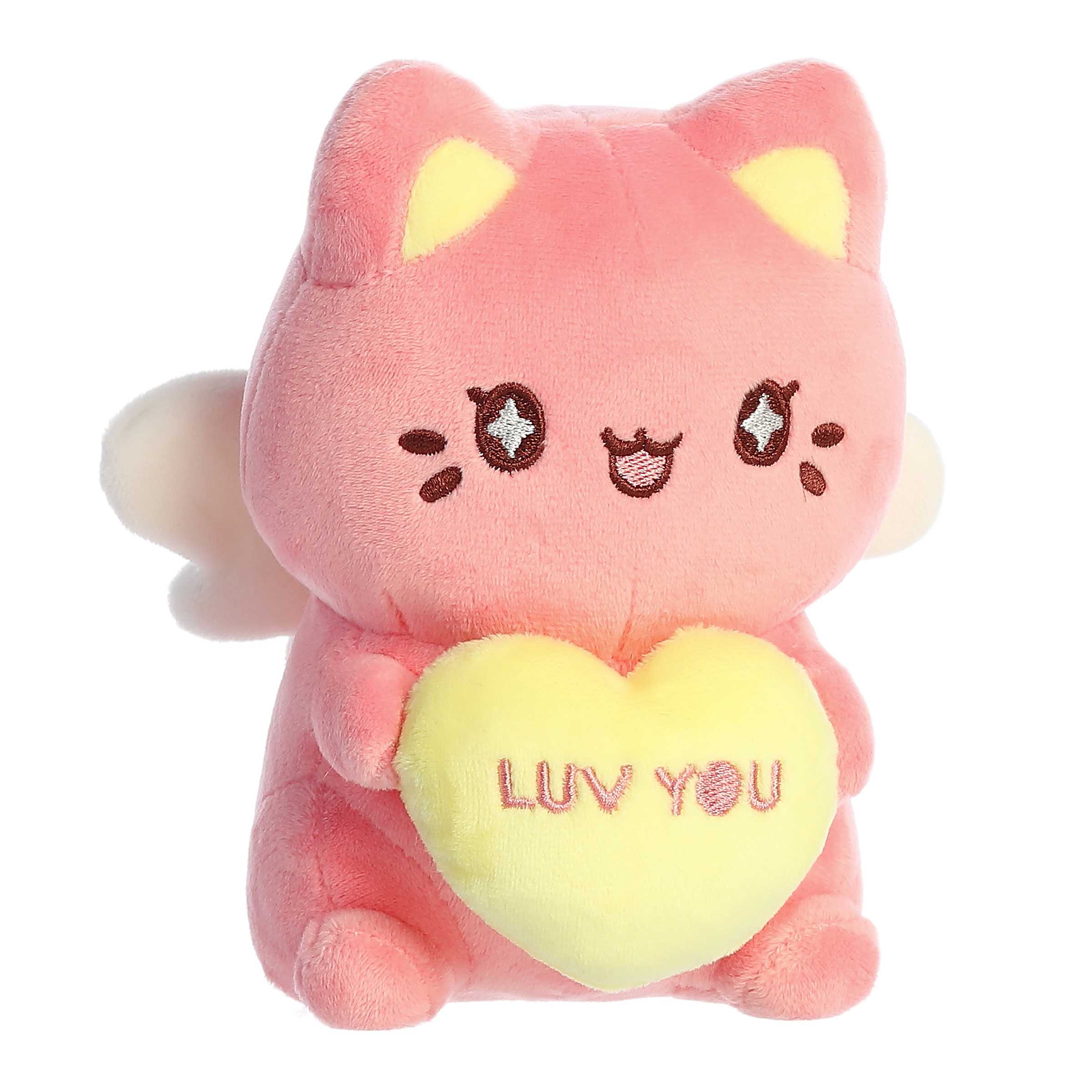 Aurora® - Tasty Peach® - 7" Candy Heart Meowchi - Dark Pink