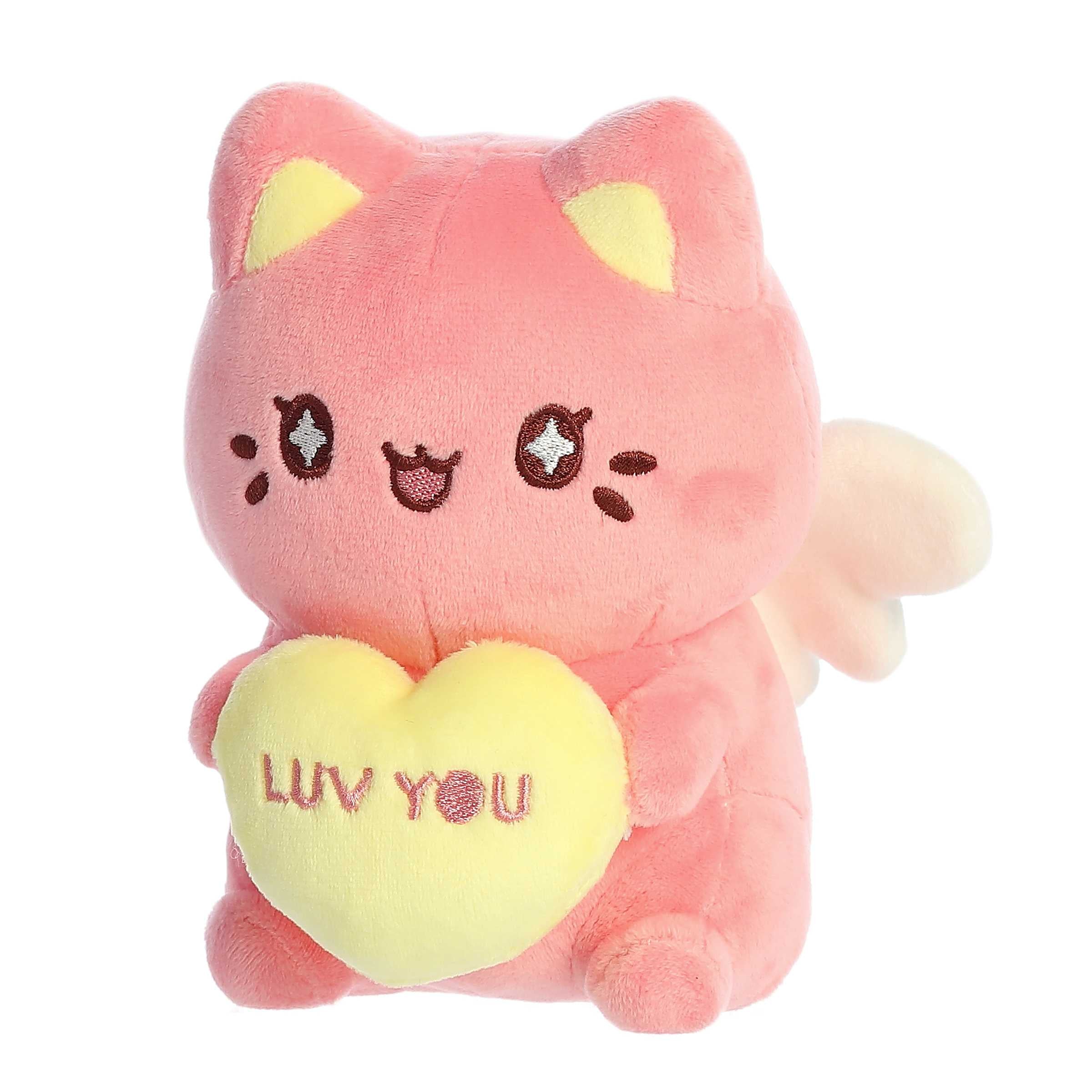 Aurora® - Tasty Peach® - 7" Candy Heart Meowchi - Dark Pink