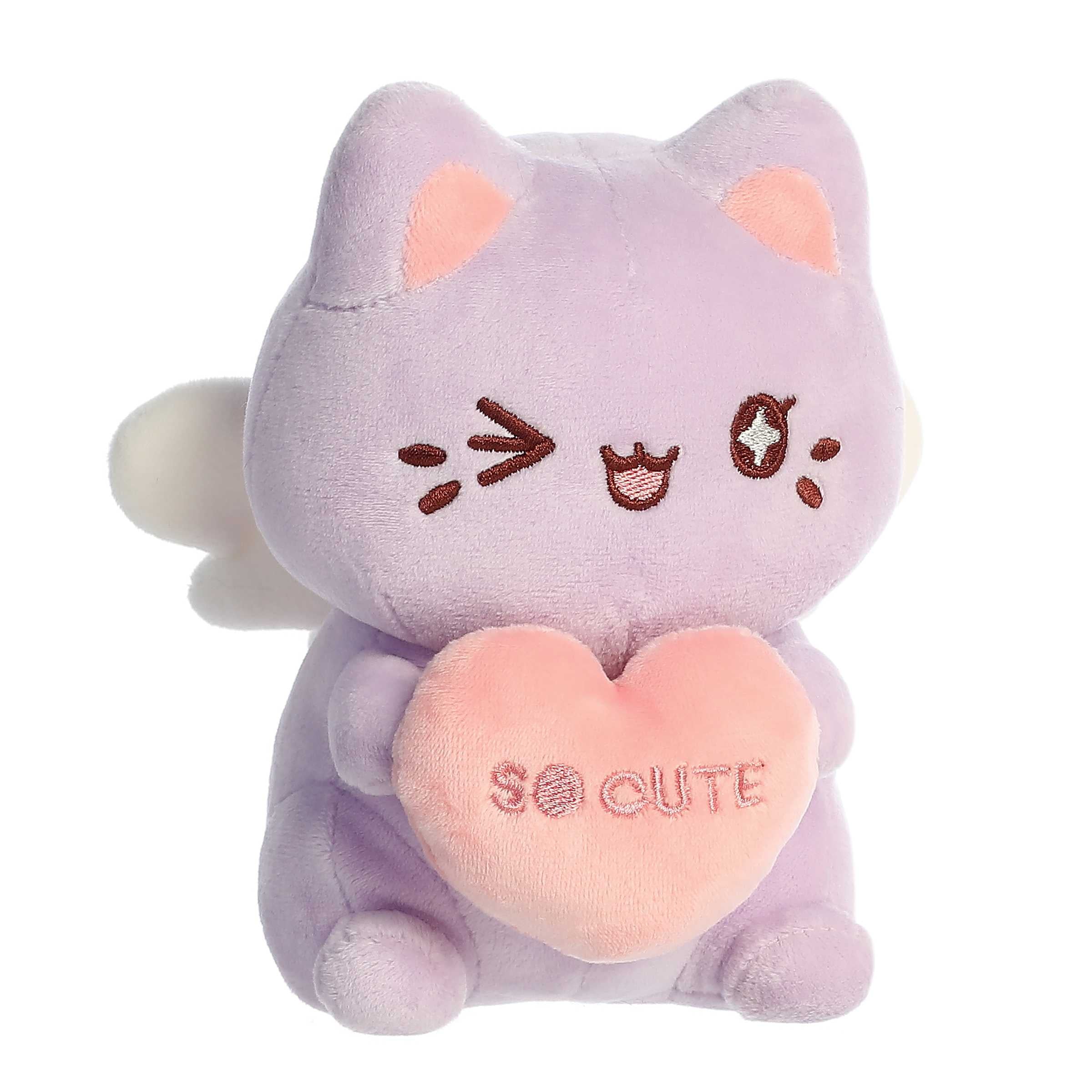 Aurora® - Tasty Peach® - 7" Candy Heart Meowchi - Lavender