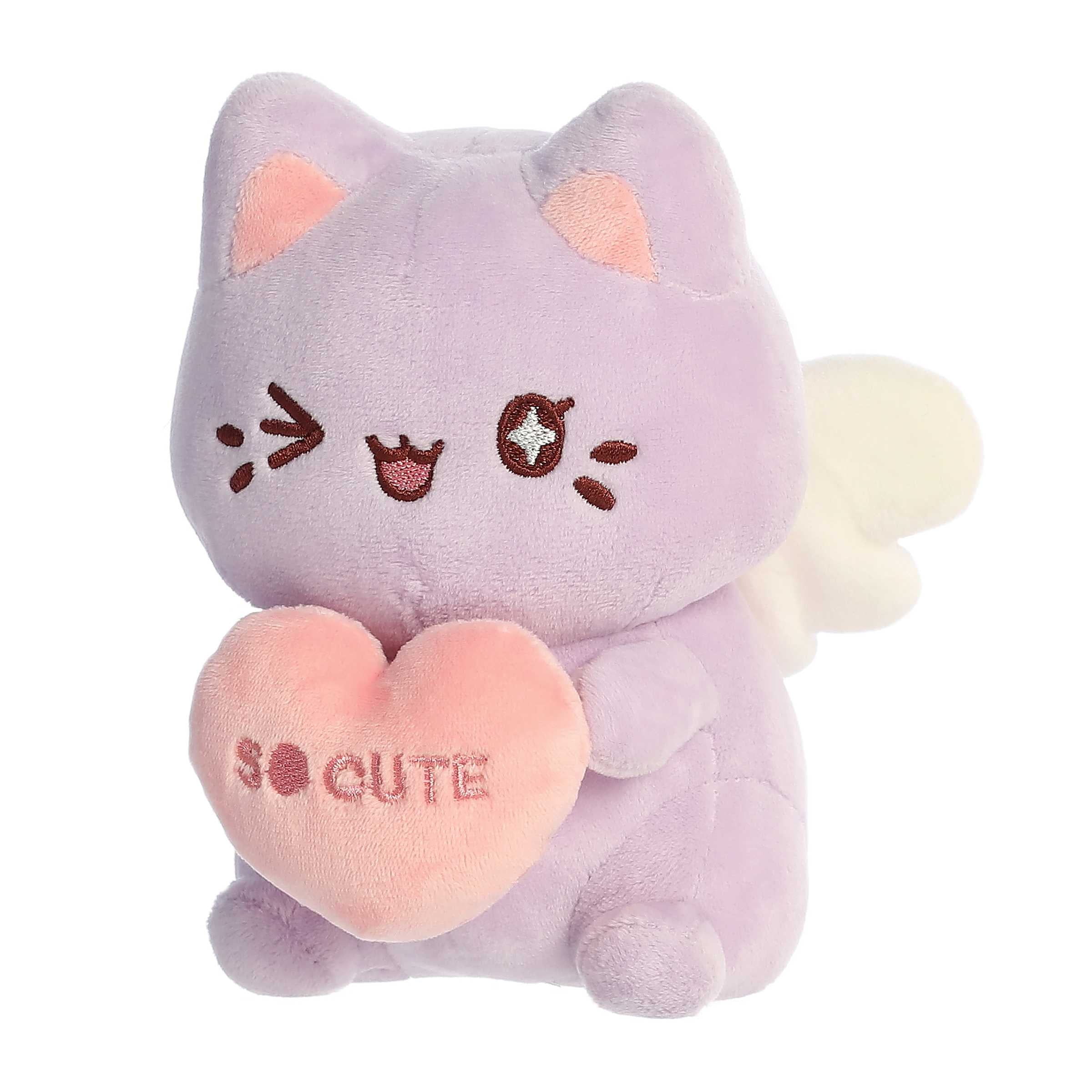 Aurora® - Tasty Peach® - 7" Candy Heart Meowchi - Lavender