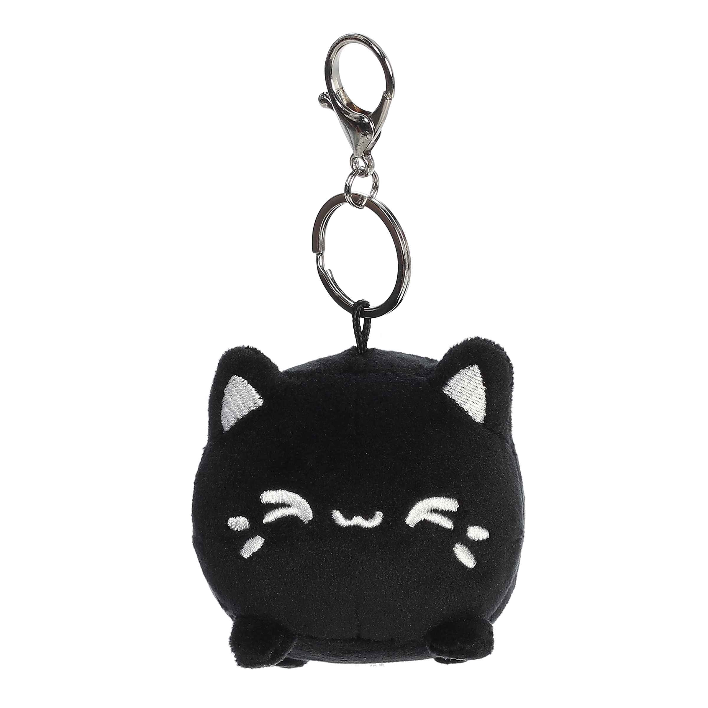 Aurora® - Tasty Peach® - 3.5" Black Sesame Meowchi Keychain