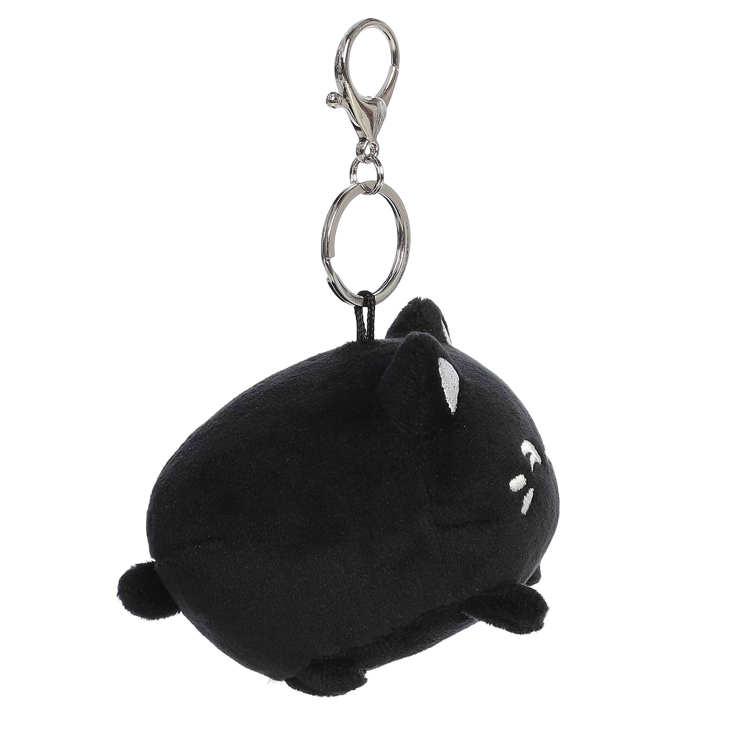 Aurora® - Tasty Peach® - 3.5" Black Sesame Meowchi Keychain