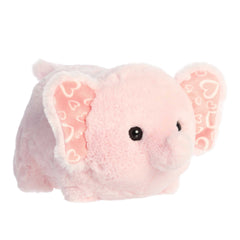 Pink Eloise Eluvant plush with whimsical heart ears, ideal for unique Valentine's love.