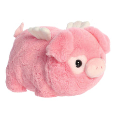 Pink Faye Flying Pig plush with wings, a whimsical gift for fairy tale lovers this Valentine's.