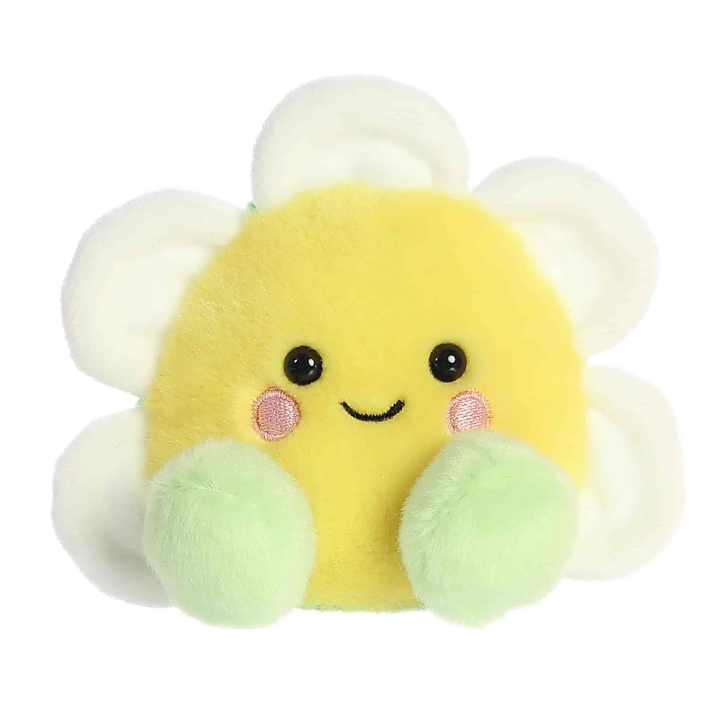 Deon Daisy from Palm Pals, a plush with soft petals and a cheerful face, bringing sunshine and nature's elegance.