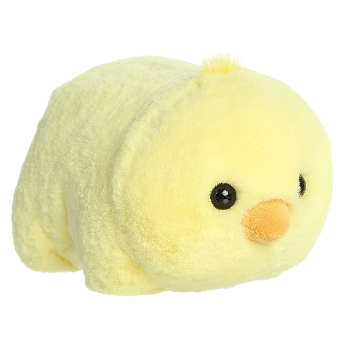 Cece Chick from the Spudsters collection by Aurora, featuring a yellow, fluffy chick with a potato-like form