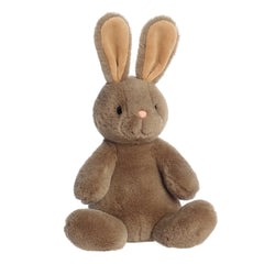 Happy Hoppers plush bunny from the Spring Collection, in a off-white color and seated position ready for cuddles