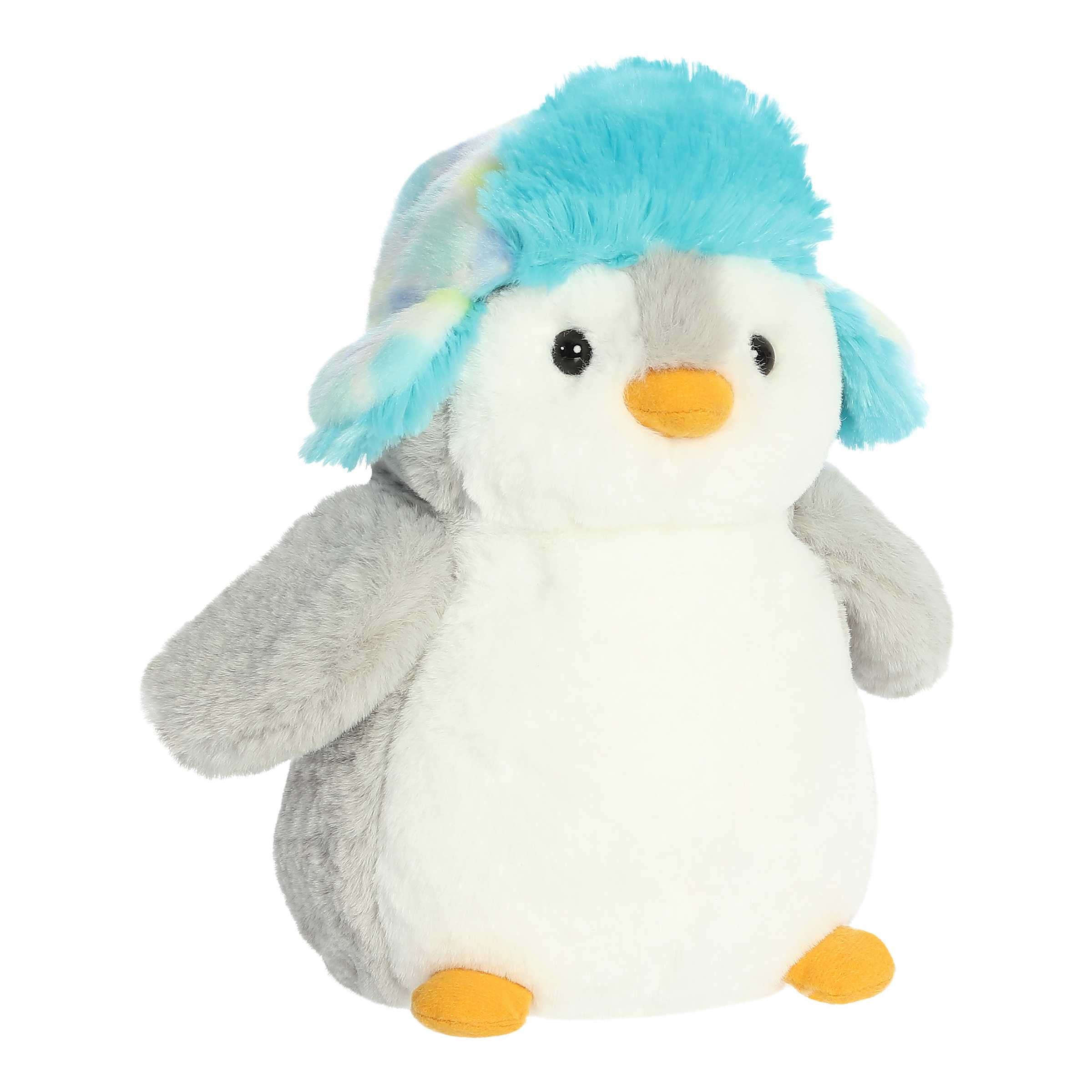 Aurora® - PomPom Penguin™ - 10" Blue Mosaic