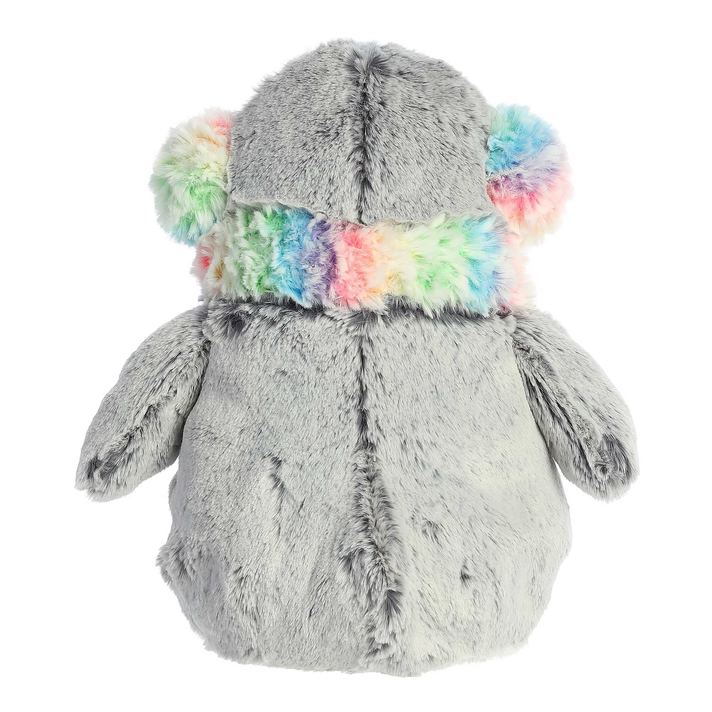 Aurora® - PomPom Penguin™ - 9" Pom Pom Rainbow Muffs™