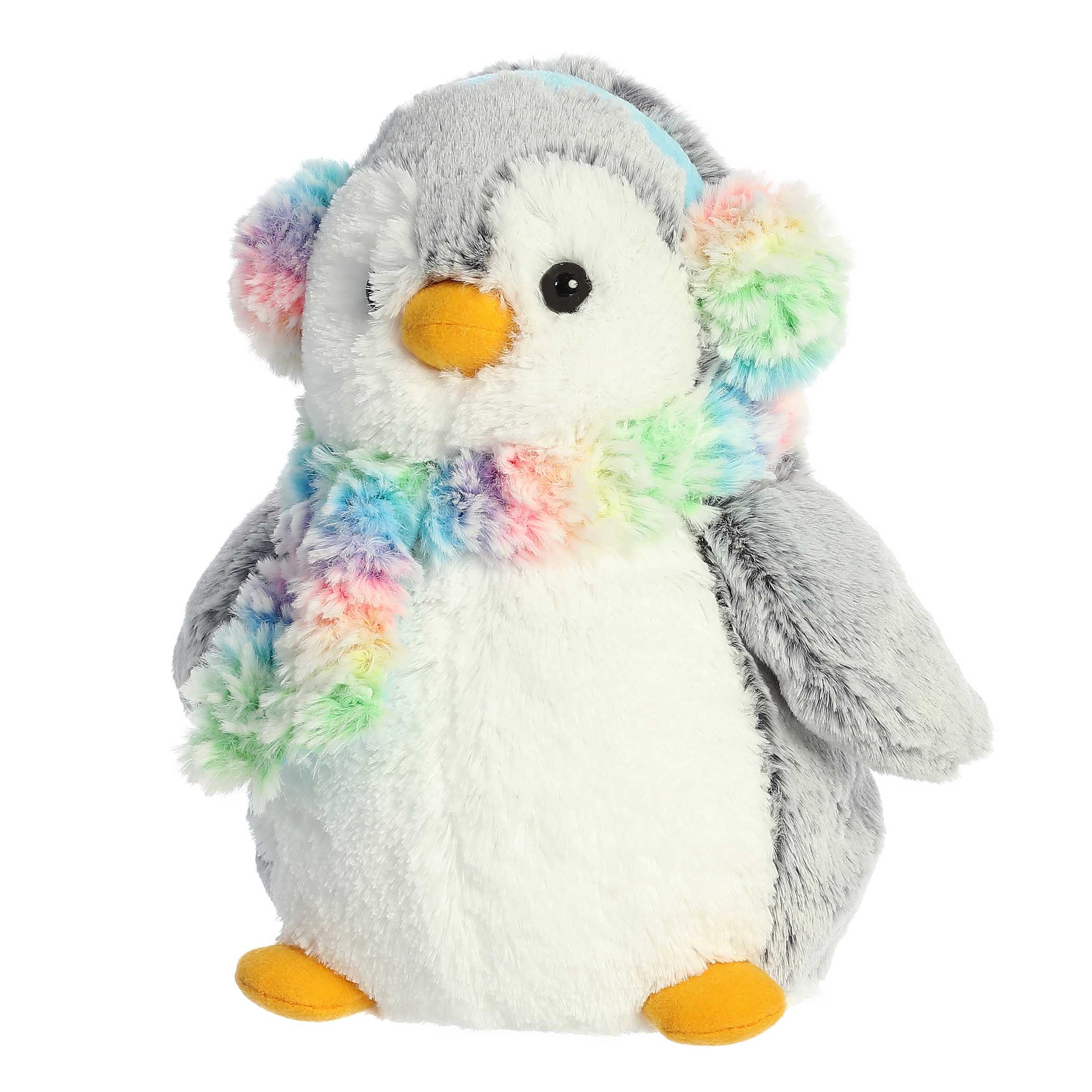 Aurora® - PomPom Penguin™ - 9" Pom Pom Rainbow Muffs™