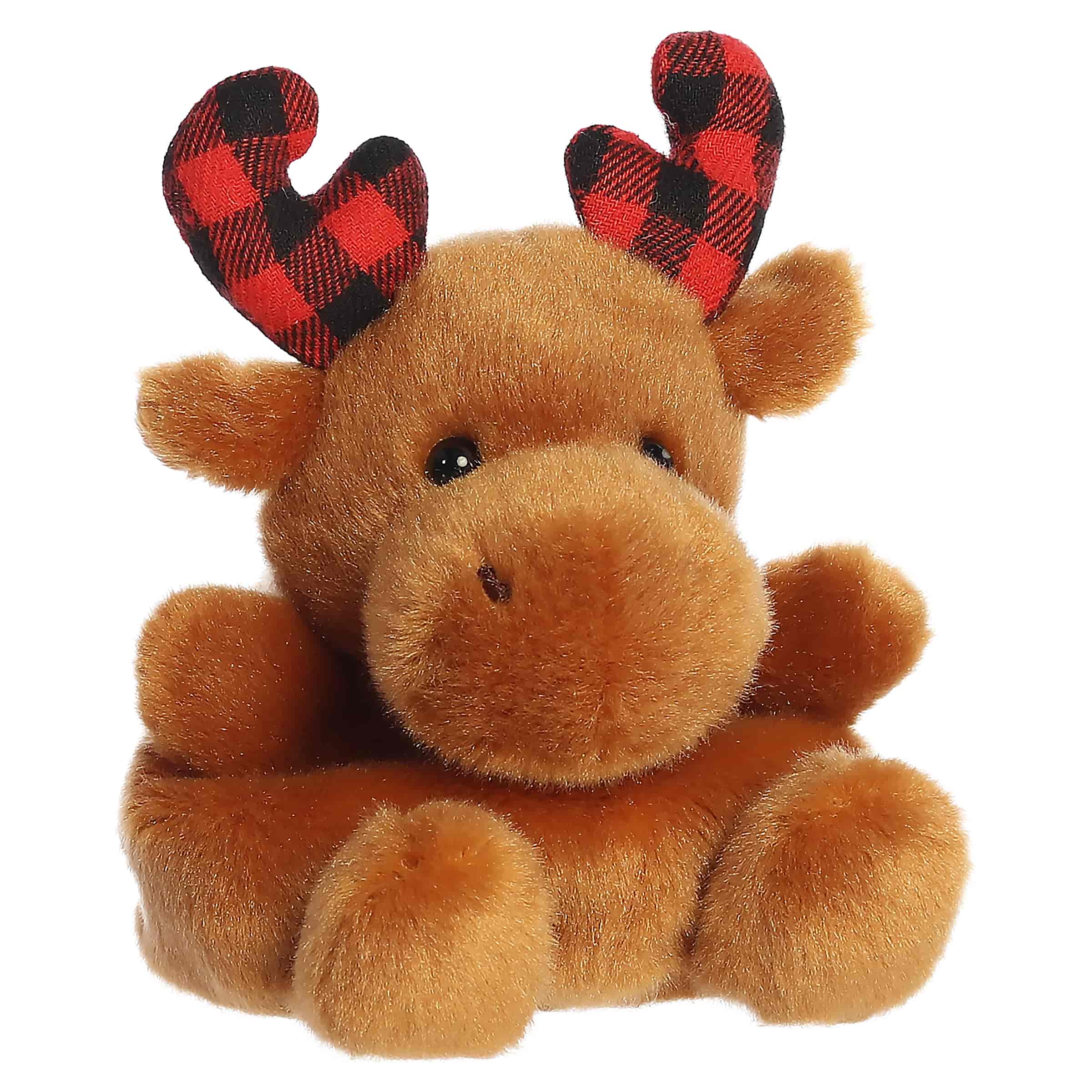 Aurora® - Palm Pals™ - 4" Clove Plaid Moose™