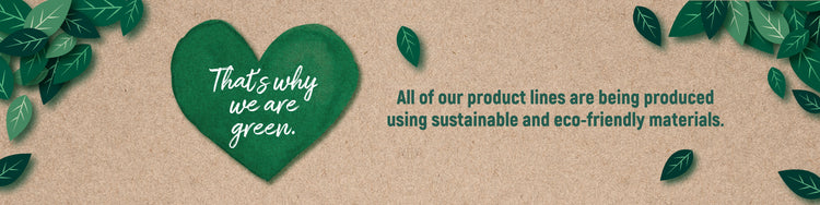 An image banner promoting Aurora World stuffed animals pledge to be eco friendly with eco nation, eco ebba, and wheatley toys