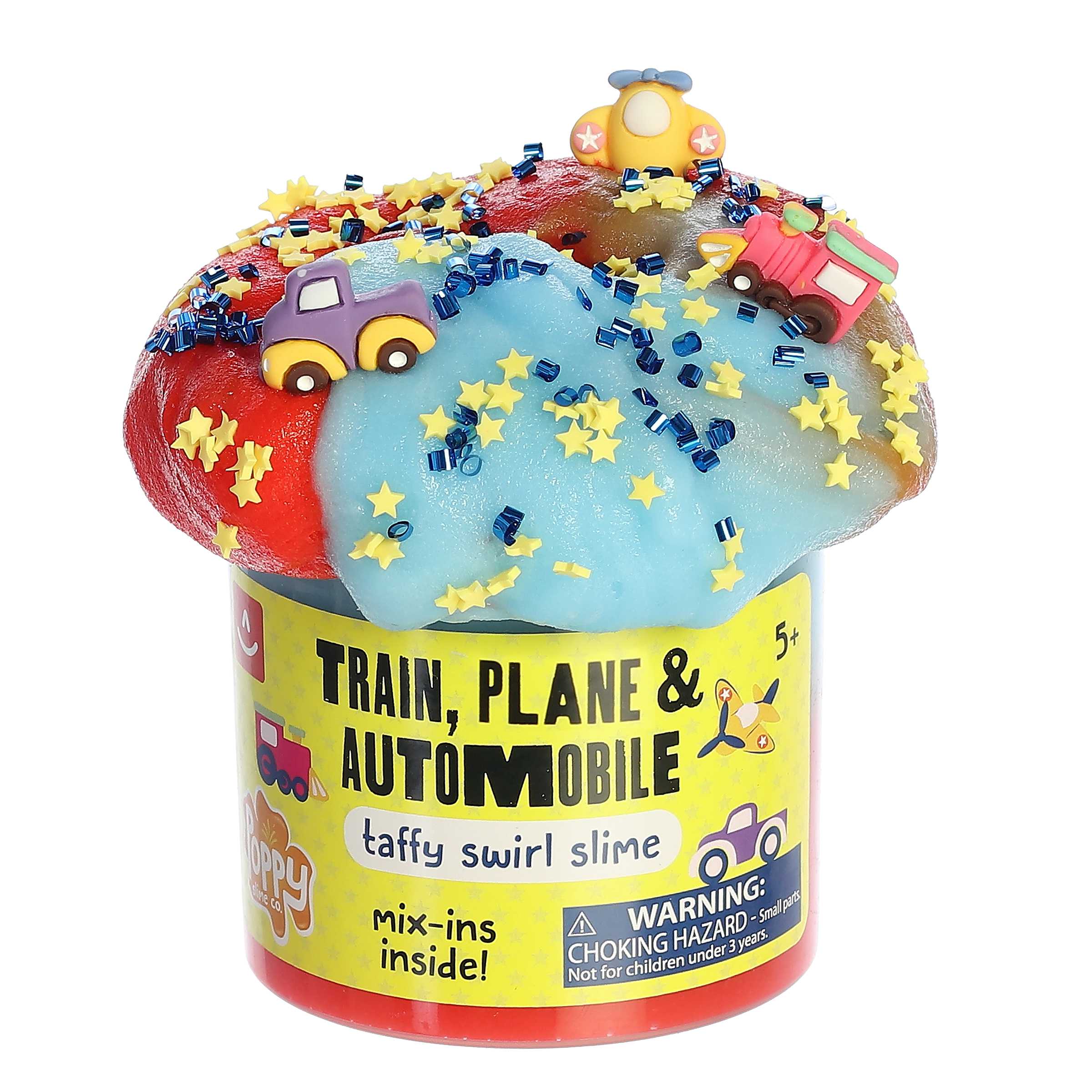 Colorful Moving Vehicles Slime by Aurora Toys with vibrant, vehicle-themed mix-ins.