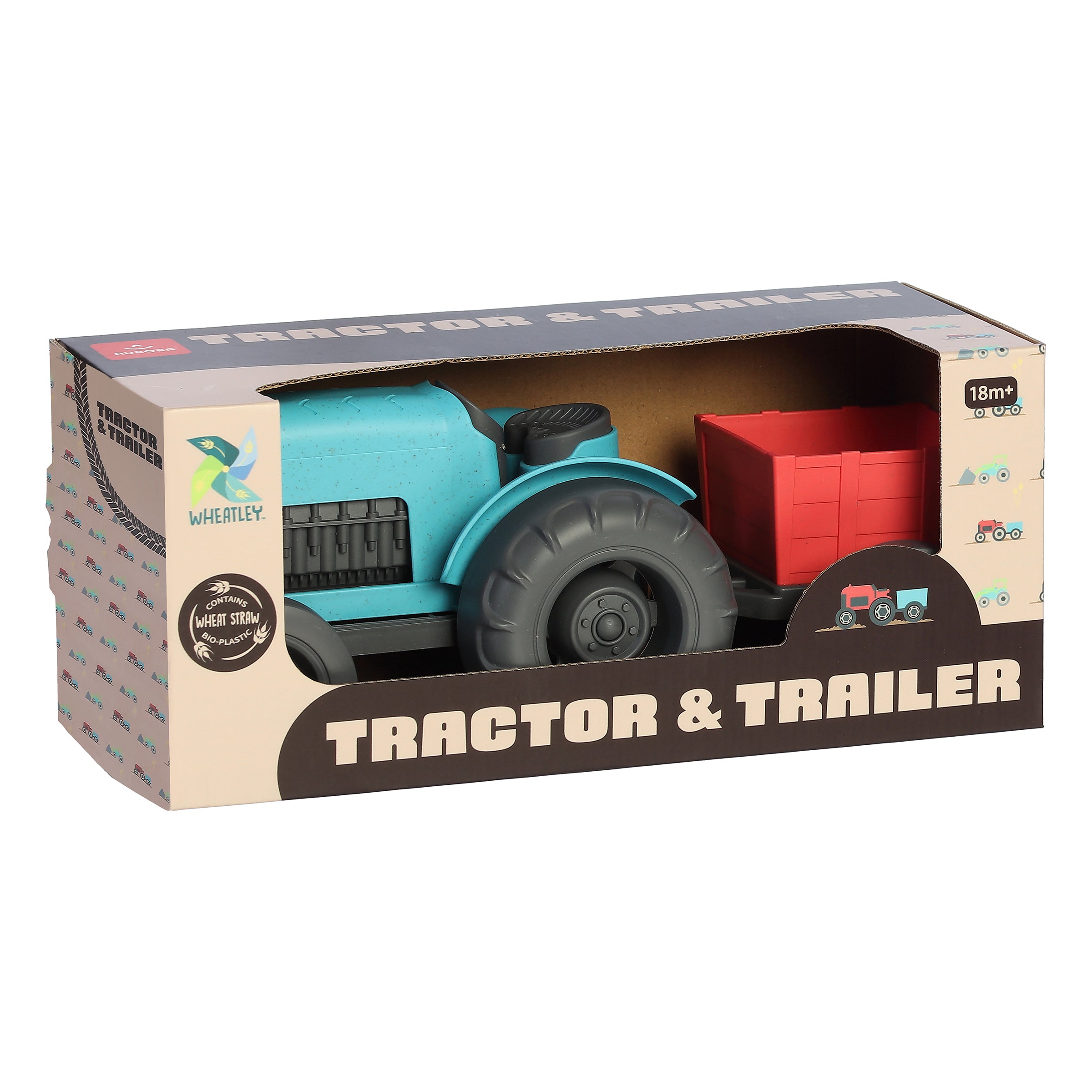 Aurora® Toys - Wheatley™ - 11" Tractor And Trailer