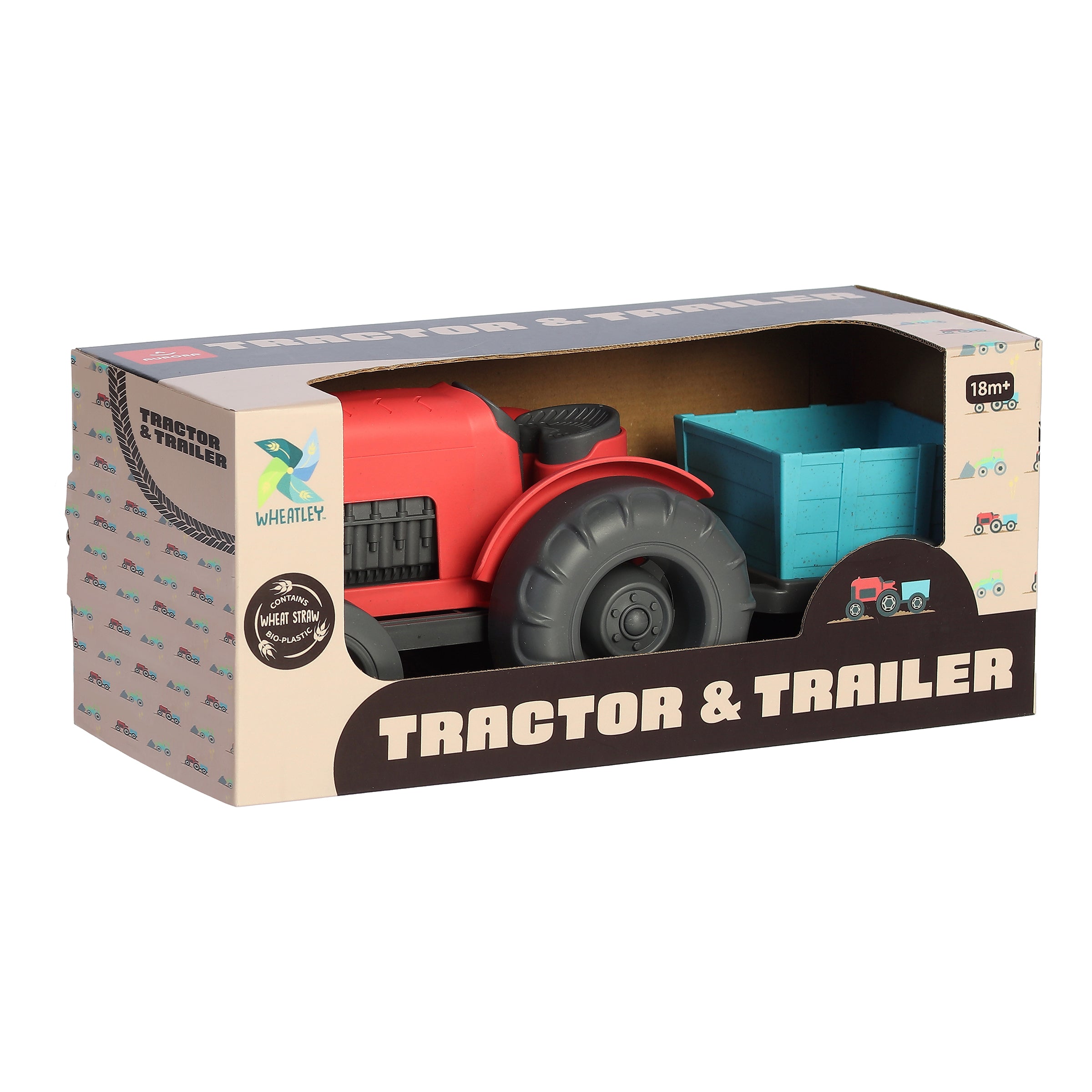 Aurora® Toys - Wheatley™ - 11" Tractor And Trailer