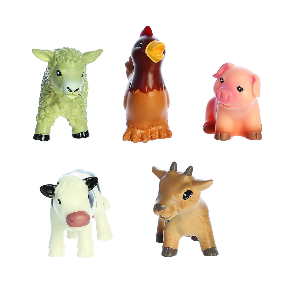 My First Farm Animal Playset by Habitat Aurora, includes five farm animals.