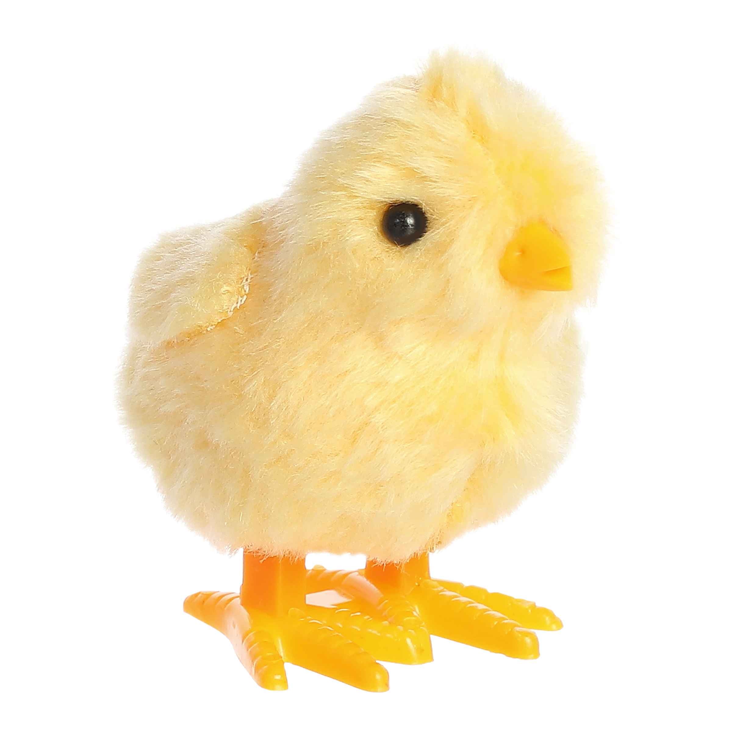 Wind Up Chick from Aurora Toys, a fluffy yellow chick with a wind-up knob for walking action