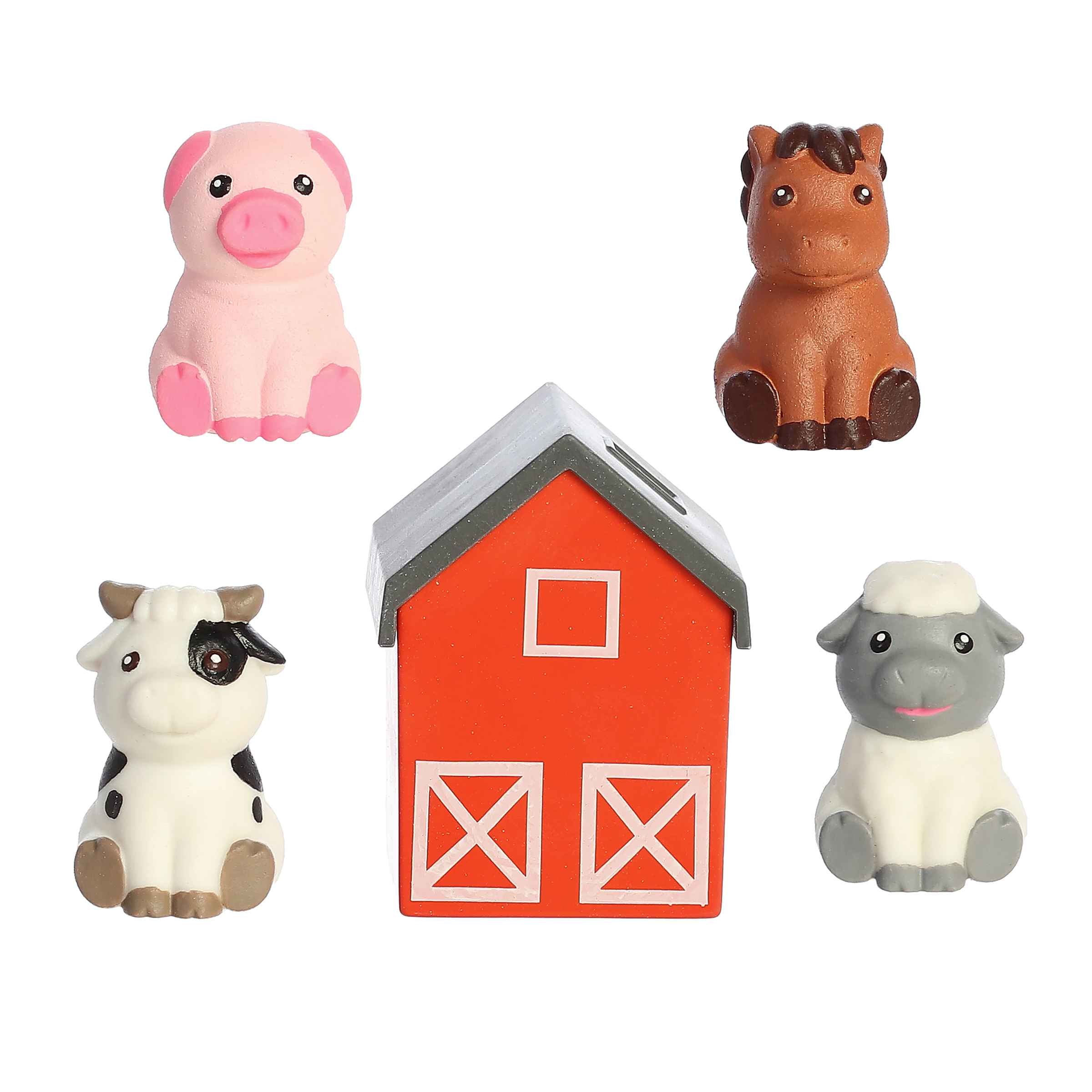 Grow Farm Animal set by Aurora Toys, featuring farm animals like horses and cows that grow when submerged in water