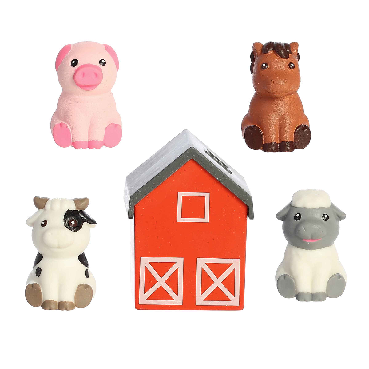 Grow Farm Animal set by Aurora Toys, featuring farm animals like horses and cows that grow when submerged in water