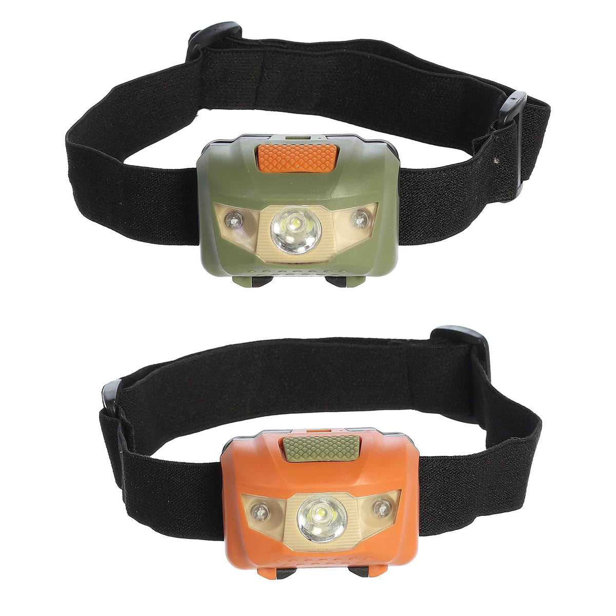 Camp Arcadia Head Lamp designed for outdoor adventures with adjustable straps and LED lighting