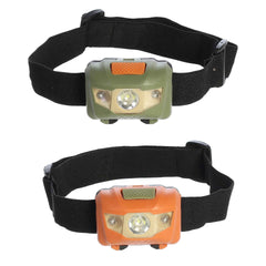 Camp Arcadia Head Lamp designed for outdoor adventures with adjustable straps and LED lighting