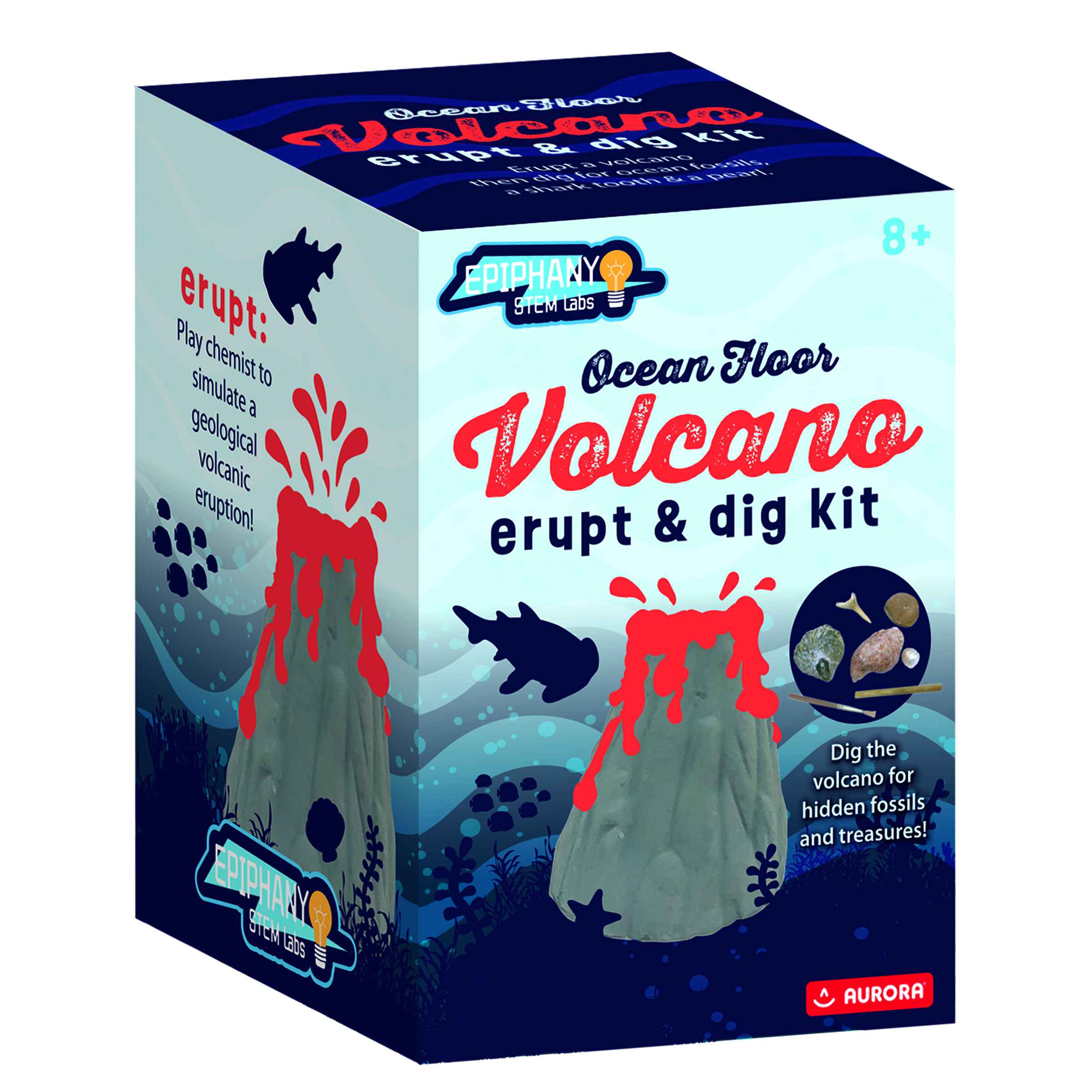 Aurora® Toys - Epiphany Stem Labs - Ocean Floor Volcano Erupt & Dig Kit